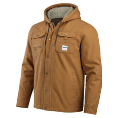 New York Jets Darius Rucker Collection Canvas Full-Zip Hoodie Jacket Tan