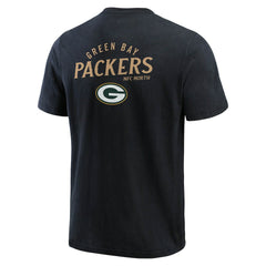 Green Bay Packers Darius Rucker Collection Washed Henley T-Shirt Black
