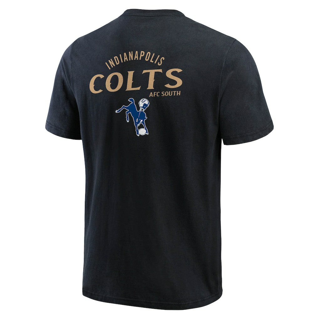 Indianapolis Colts Darius Rucker Collection Washed Henley T-Shirt Black