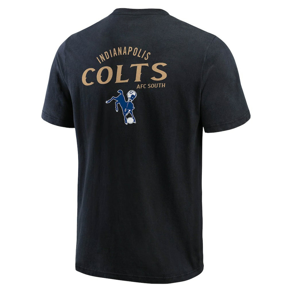 Indianapolis Colts Darius Rucker Collection Washed Henley T-Shirt Black