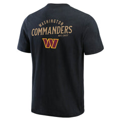 Washington Commanders Darius Rucker Collection Washed Henley T-Shirt Black