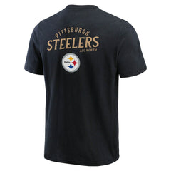 Pittsburgh Steelers Darius Rucker Collection Washed Henley T-Shirt Black