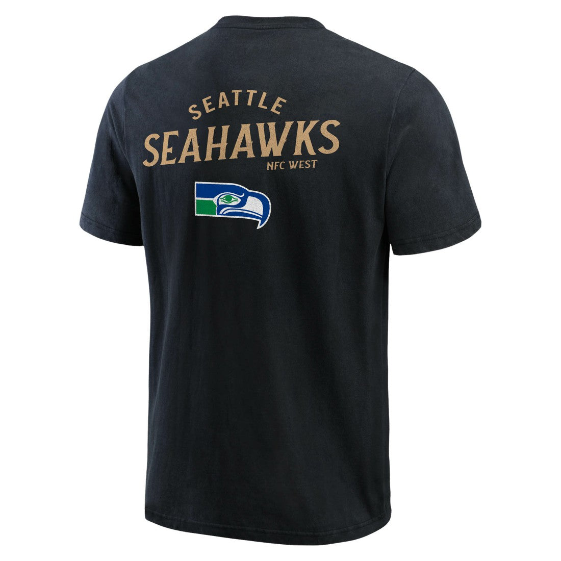 Seattle Seahawks Darius Rucker Collection Washed Henley T-Shirt Black
