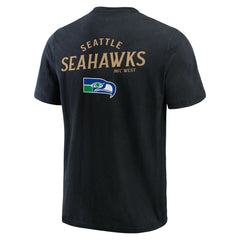 Seattle Seahawks Darius Rucker Collection Washed Henley T-Shirt Black