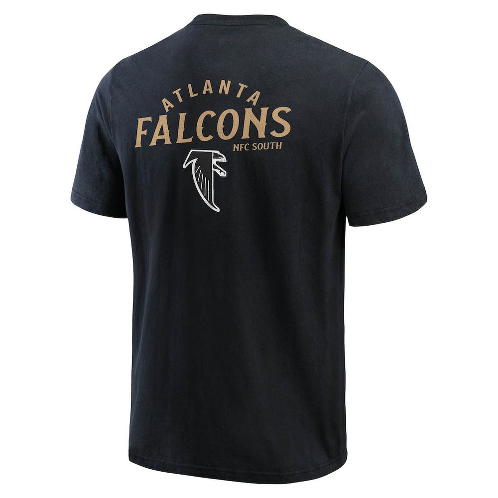 Atlanta Falcons Darius Rucker Collection Washed Henley T-Shirt Black