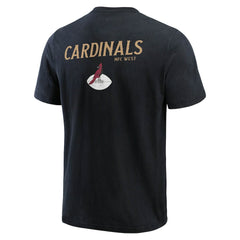 Arizona Cardinals Darius Rucker Collection Washed Henley T-Shirt Black