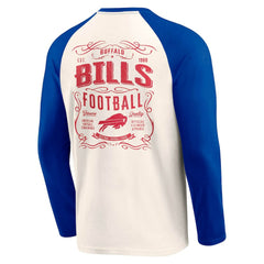 Buffalo Bills Darius Rucker Collection Raglan Henley T-Shirt Cream/Royal