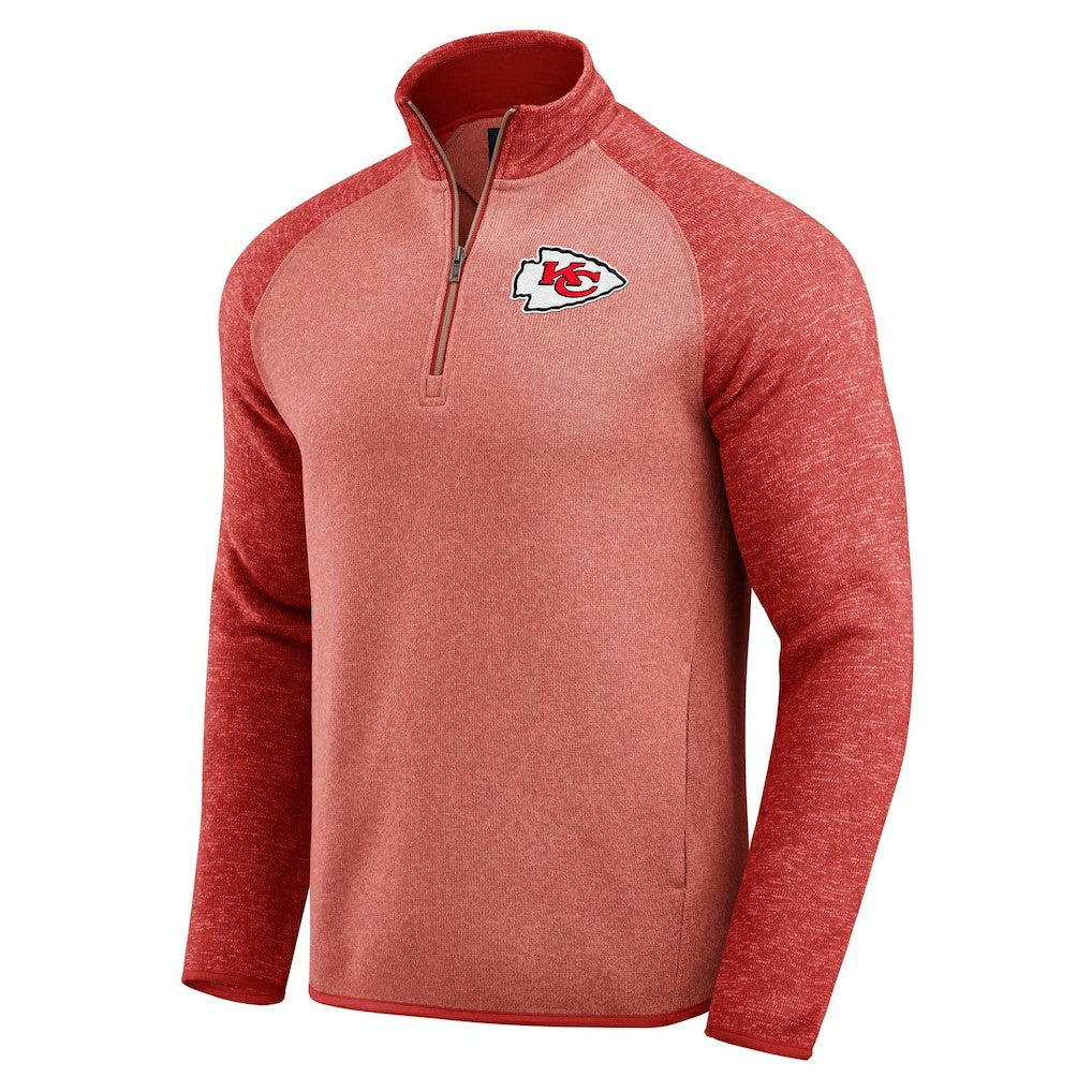 Kansas City Chiefs Darius Rucker Collection Tonal Quarter-Zip Jacket Red