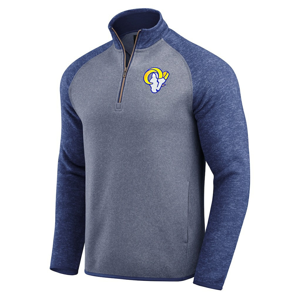 Los Angeles Rams Darius Rucker Collection Tonal Quarter-Zip Jacket Blue