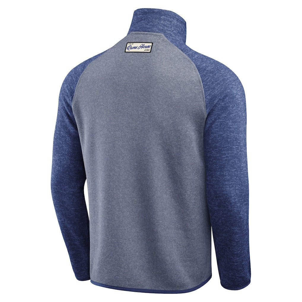 Los Angeles Rams Darius Rucker Collection Tonal Quarter-Zip Jacket Blue