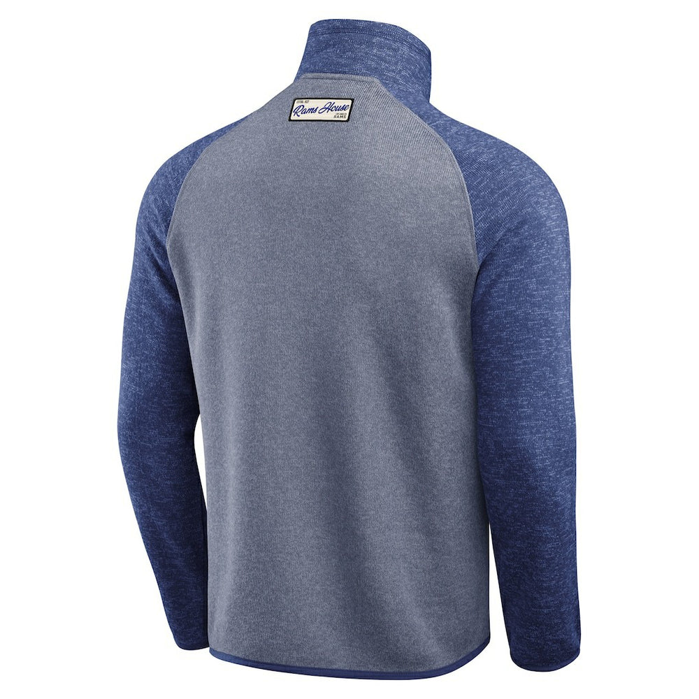 Los Angeles Rams Darius Rucker Collection Tonal Quarter-Zip Jacket Blue