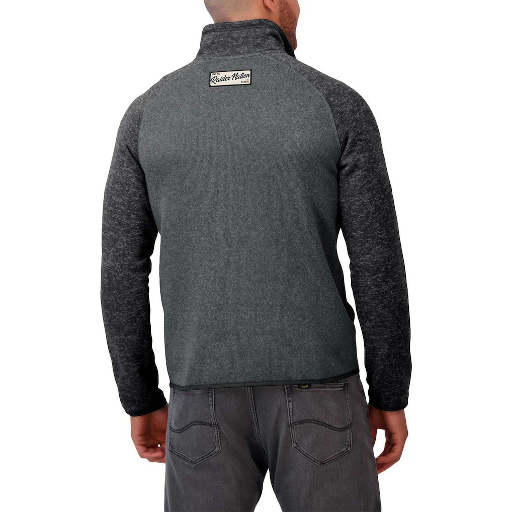 Las Vegas Raiders Darius Rucker Collection Tonal Quarter-Zip Jacket Black