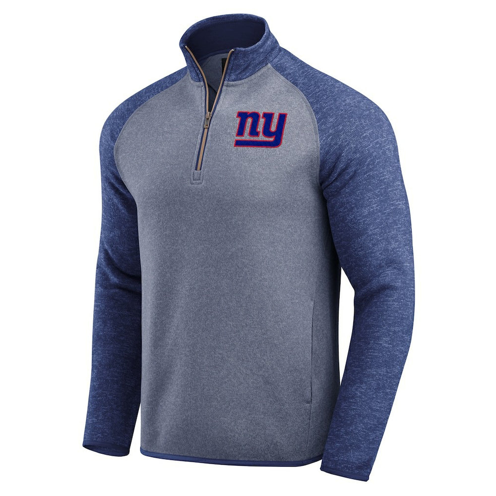 New York Giants Darius Rucker Collection Tonal Quarter-Zip Jacket Blue