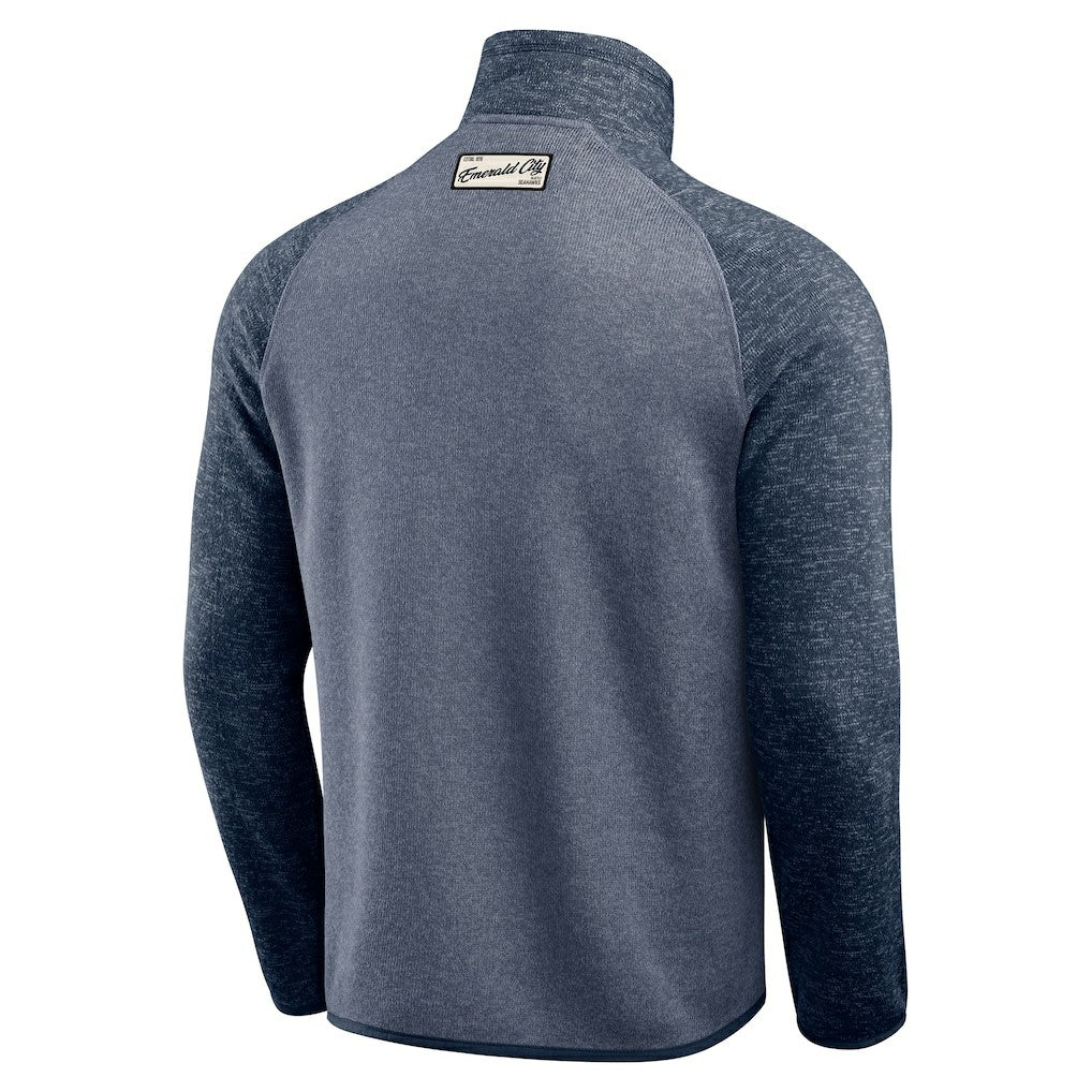 Seattle Seahawks Darius Rucker Collection Tonal Quarter-Zip Jacket College Navy