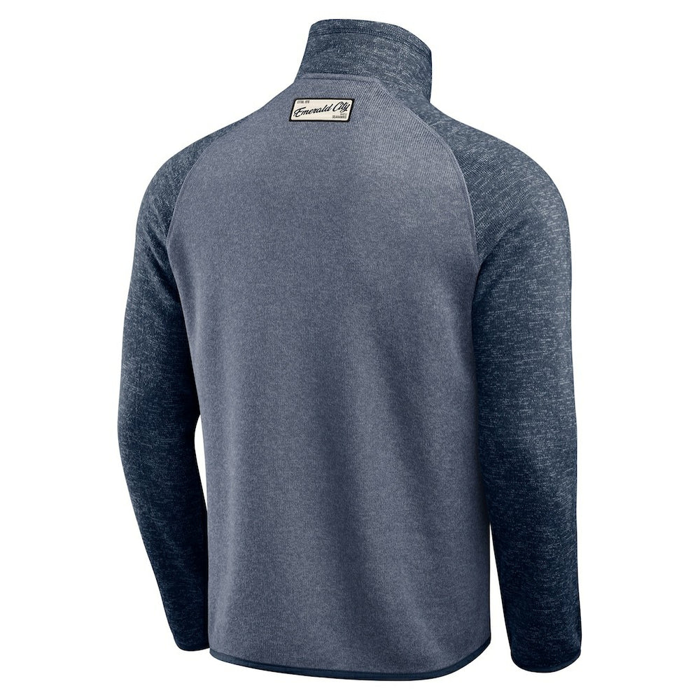 Seattle Seahawks Darius Rucker Collection Tonal Quarter-Zip Jacket College Navy