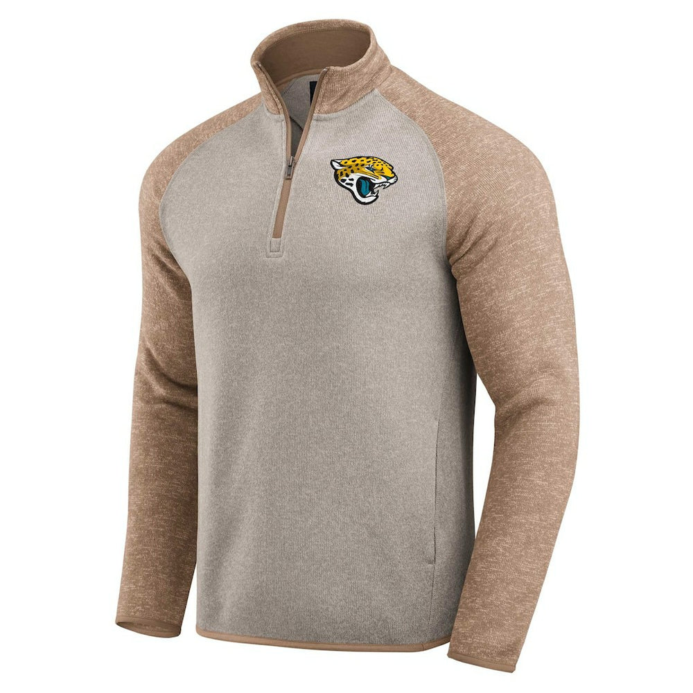 Jacksonville Jaguars Darius Rucker Collection Tonal Quarter-Zip Jacket Tan