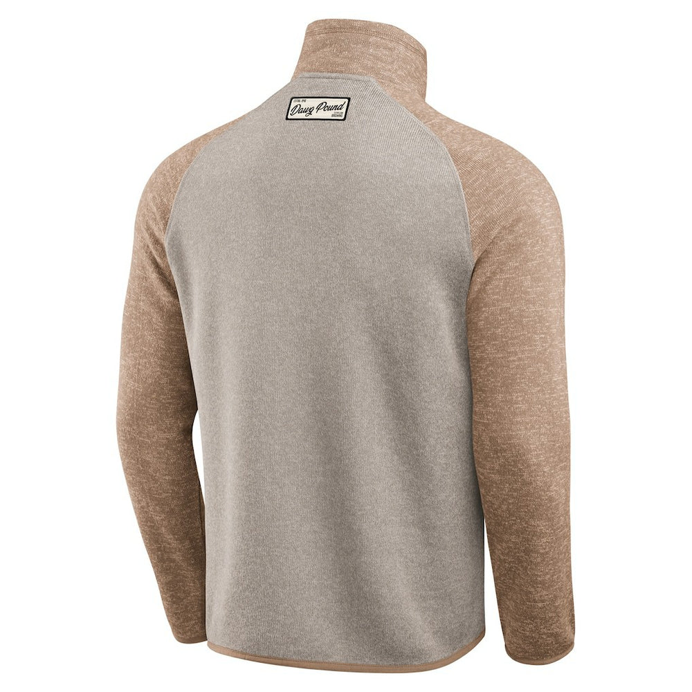 Cleveland Browns Darius Rucker Collection Tonal Quarter-Zip Jacket Tan