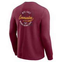 Washington Commanders Darius Rucker Collection Washed Waffle-Knit Long Sleeve T-Shirt Burgundy