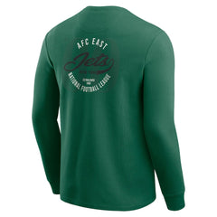 New York Jets Darius Rucker Collection Washed Waffle-Knit Long Sleeve T-Shirt Green