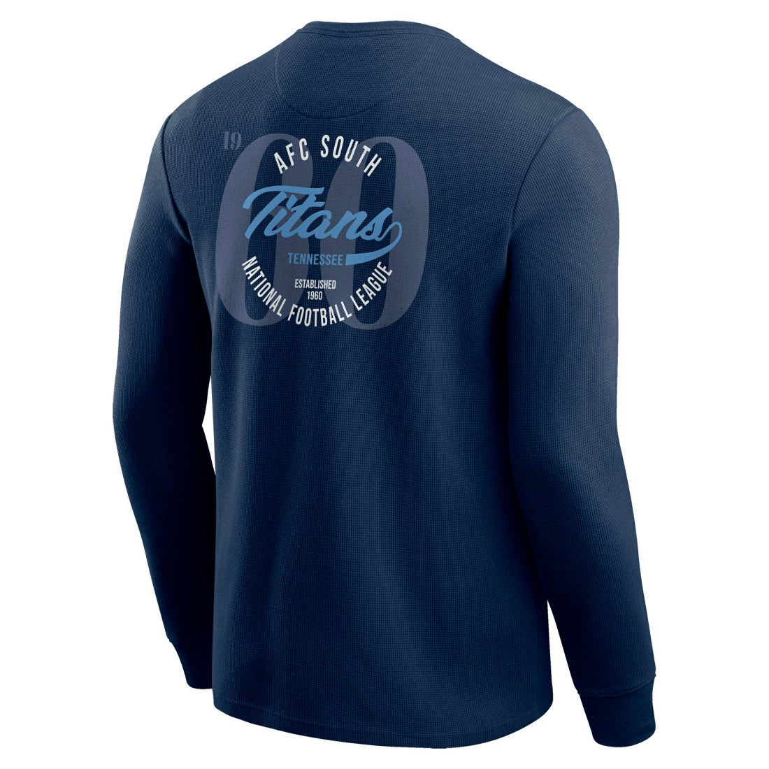 Tennessee Titans Darius Rucker Collection Washed Waffle-Knit Long Sleeve T-Shirt Navy
