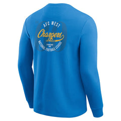 Los Angeles Chargers Darius Rucker Collection Washed Waffle-Knit Long Sleeve T-Shirt Powder Blue
