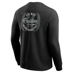 Las Vegas Raiders Darius Rucker Collection Washed Waffle-Knit Long Sleeve T-Shirt Black