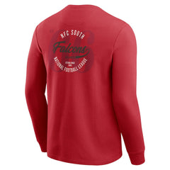 Atlanta Falcons Darius Rucker Collection Washed Waffle-Knit Long Sleeve T-Shirt Red