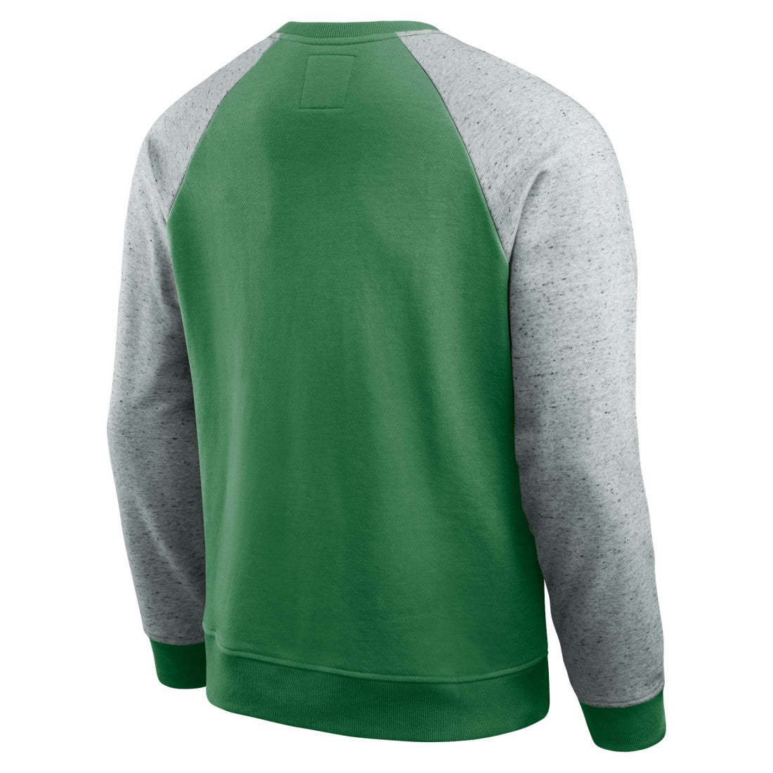 New York Jets Darius Rucker Collection Throwback Color Block Raglan Pullover Sweatshirt Kelly Green/Heather Gray