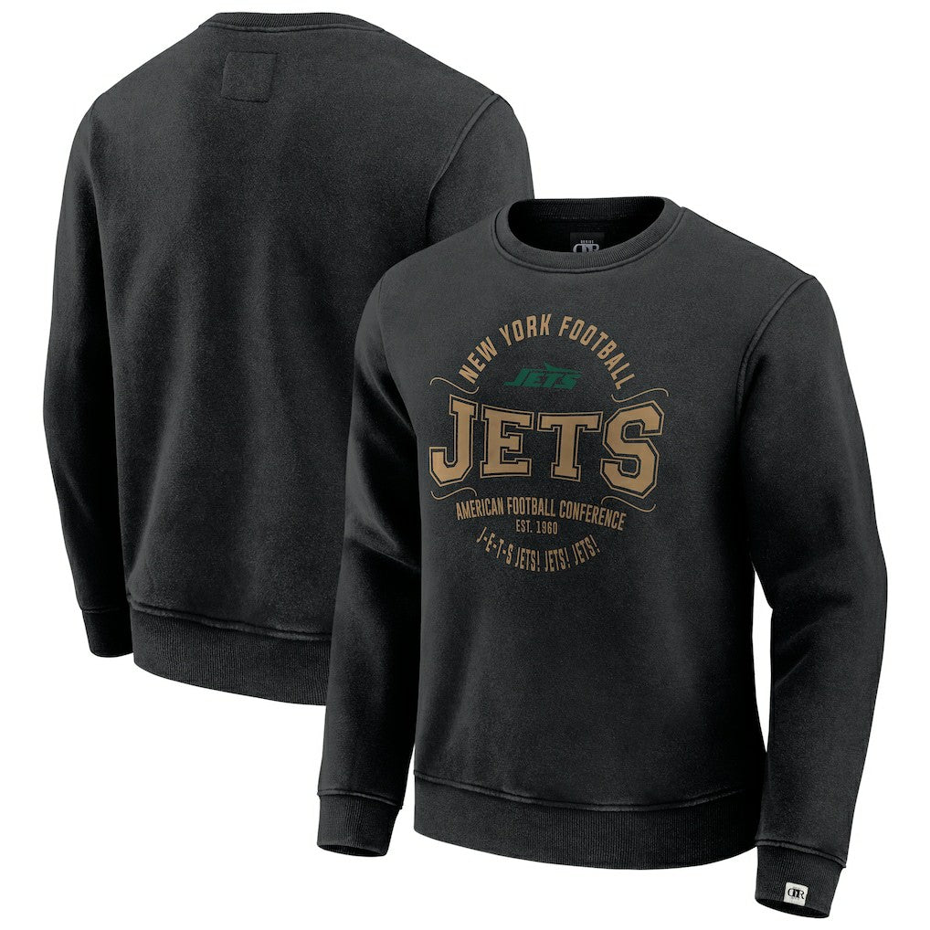 New York Jets Darius Rucker Collection Vintage Pullover Sweatshirt Black
