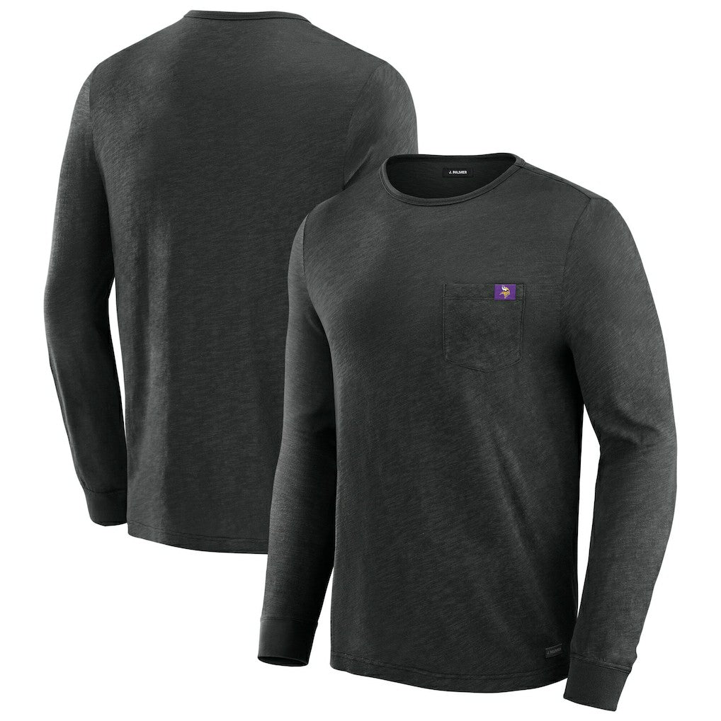 Minnesota Vikings J. Palmer In-The-Pocket Long Sleeve T-Shirt Black