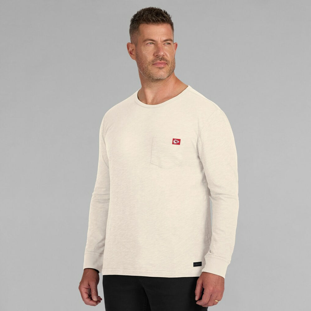 Kansas City Chiefs J. Palmer In-The-Pocket Long Sleeve T-Shirt Cream