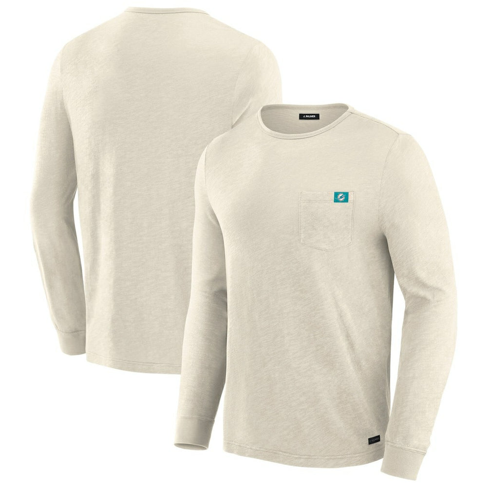 Miami Dolphins J. Palmer In-The-Pocket Long Sleeve T-Shirt Cream