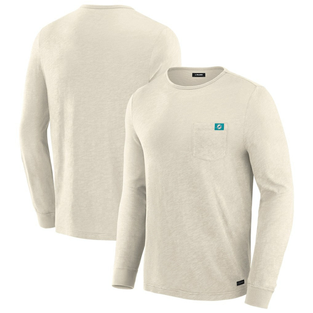 Miami Dolphins J. Palmer In-The-Pocket Long Sleeve T-Shirt Cream