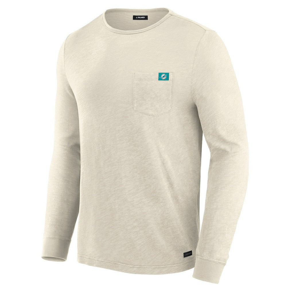 Miami Dolphins J. Palmer In-The-Pocket Long Sleeve T-Shirt Cream