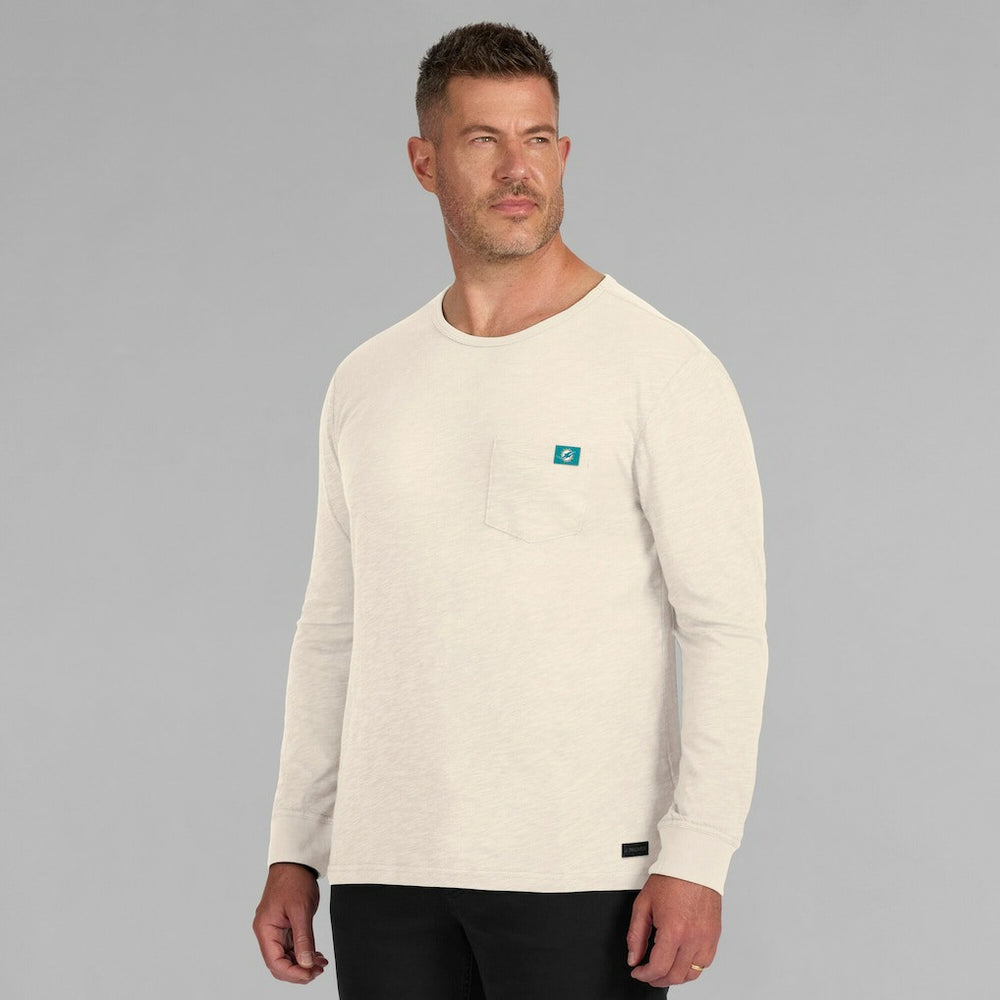 Miami Dolphins J. Palmer In-The-Pocket Long Sleeve T-Shirt Cream
