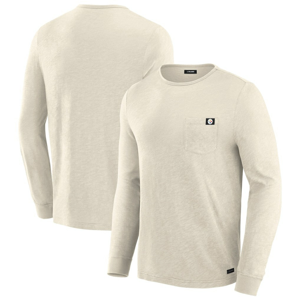 Pittsburgh Steelers J. Palmer In-The-Pocket Long Sleeve T-Shirt Cream