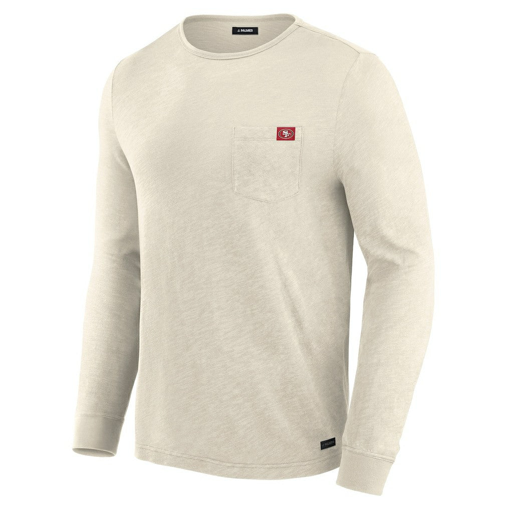 San Francisco 49ers J. Palmer In-The-Pocket Long Sleeve T-Shirt Cream