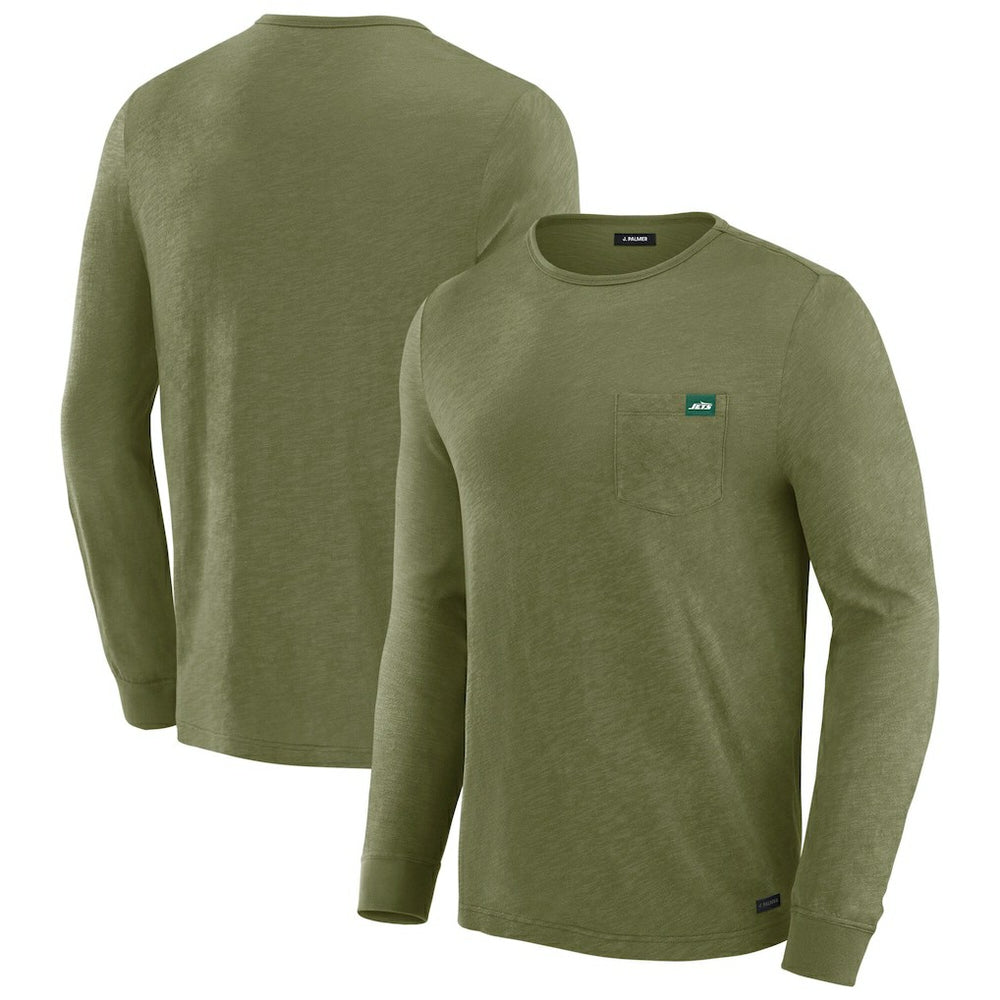 New York Jets J. Palmer In-The-Pocket Long Sleeve T-Shirt Olive
