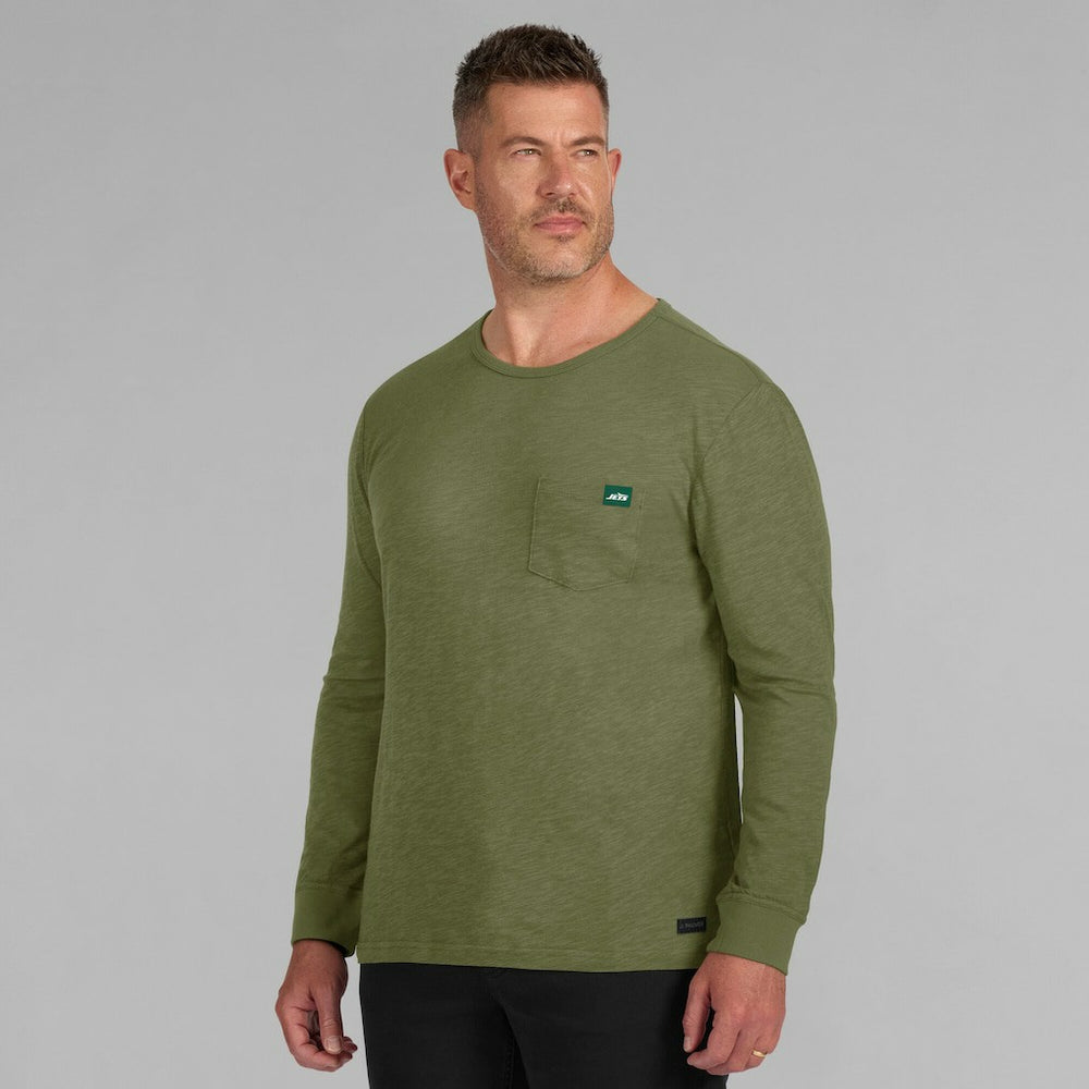 New York Jets J. Palmer In-The-Pocket Long Sleeve T-Shirt Olive