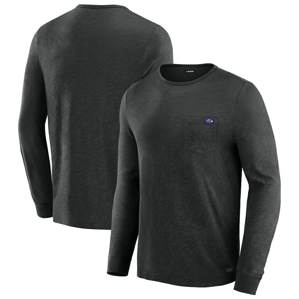 Baltimore Ravens J. Palmer In-The-Pocket Long Sleeve T-Shirt Black