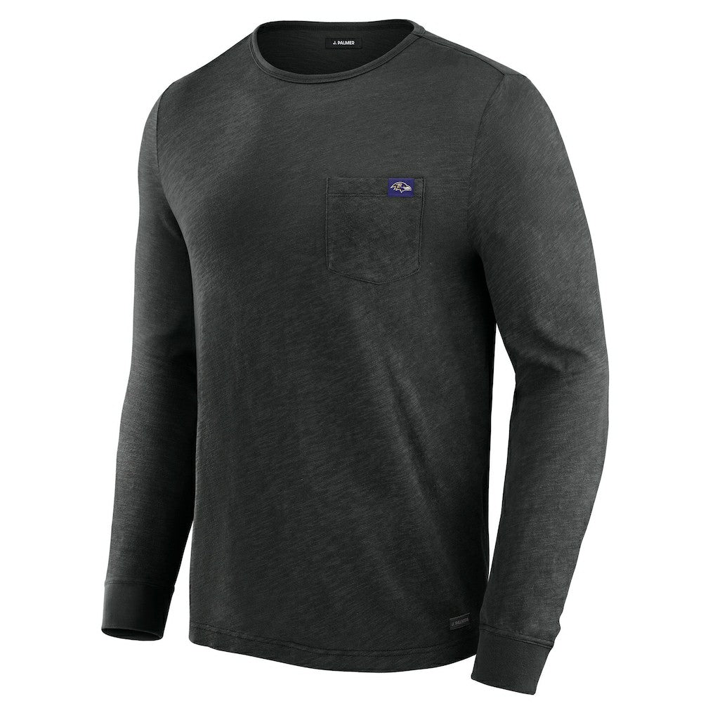 Baltimore Ravens J. Palmer In-The-Pocket Long Sleeve T-Shirt Black