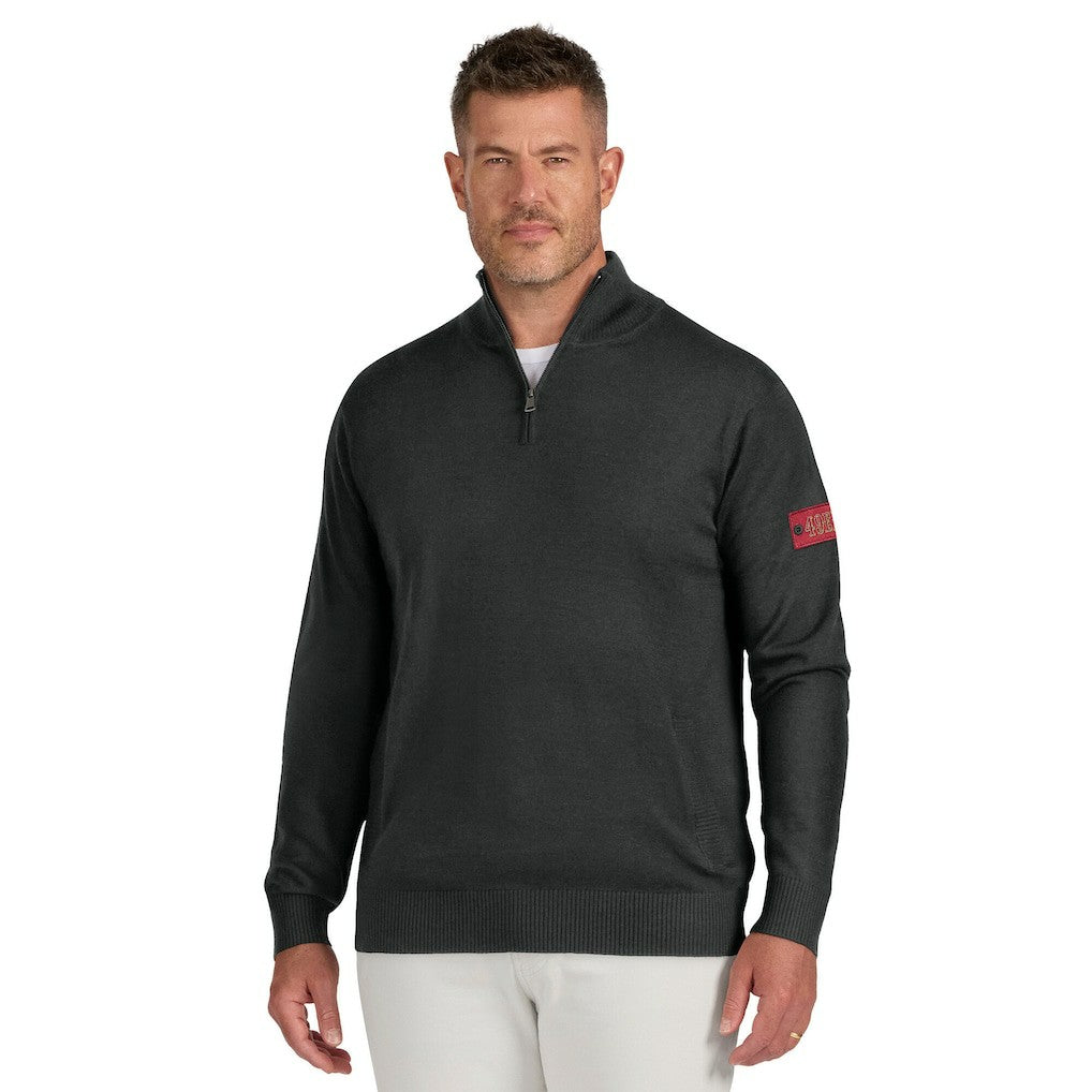 San Francisco 49ers J. Palmer Franchise Quarter-Zip Sweater Black