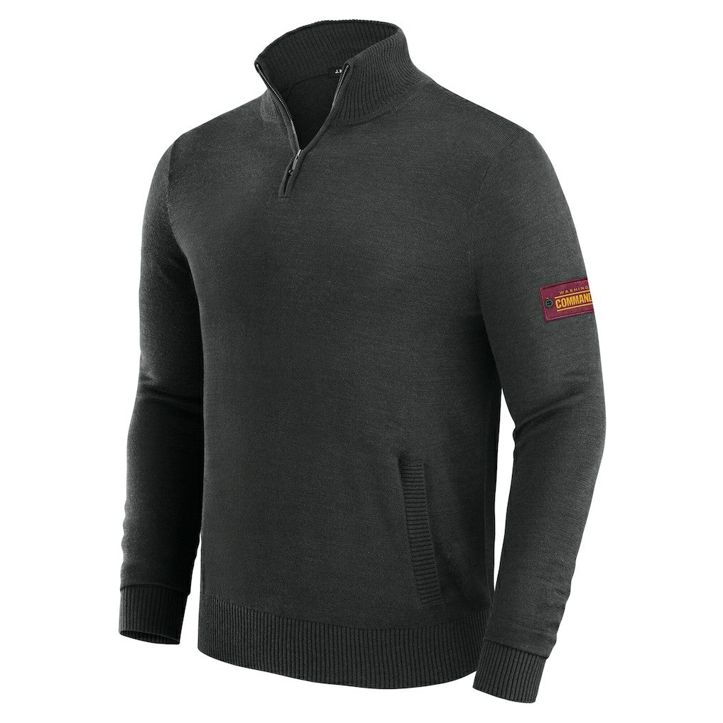 Washington Commanders J. Palmer Franchise Quarter-Zip Sweater Black