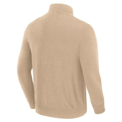 Cleveland Browns J. Palmer Franchise Quarter-Zip Sweater Tan