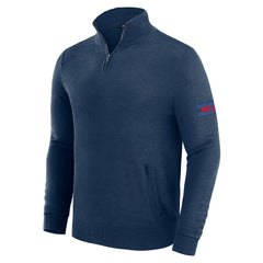 Buffalo Bills J. Palmer Franchise Quarter-Zip Sweater Navy
