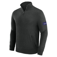 Baltimore Ravens J. Palmer Franchise Quarter-Zip Sweater Black