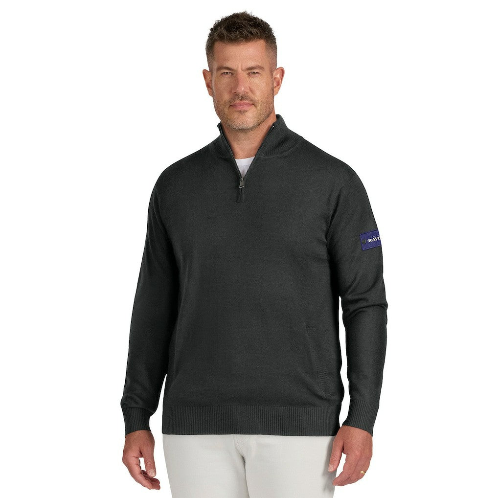Baltimore Ravens J. Palmer Franchise Quarter-Zip Sweater Black