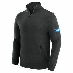Detroit Lions J. Palmer Franchise Quarter-Zip Sweater Black