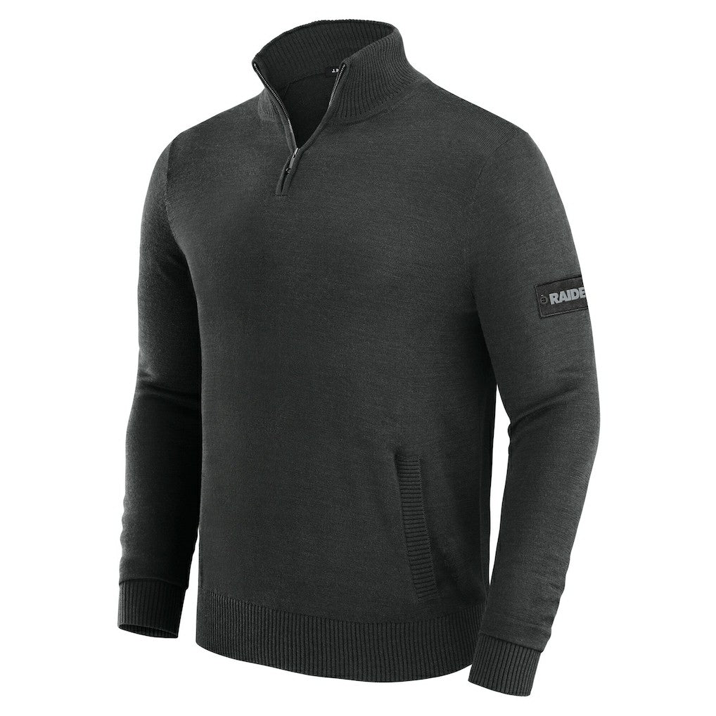 Las Vegas Raiders J. Palmer Franchise Quarter-Zip Sweater Black