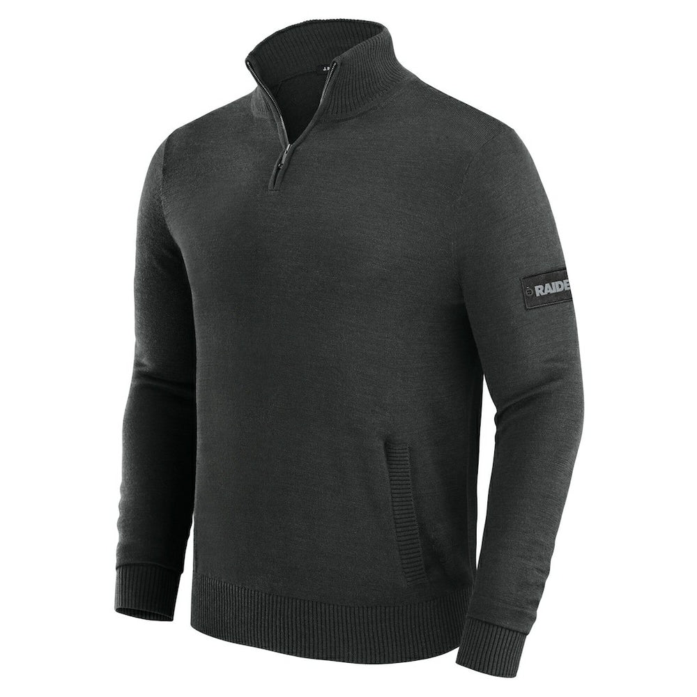 Las Vegas Raiders J. Palmer Franchise Quarter-Zip Sweater Black
